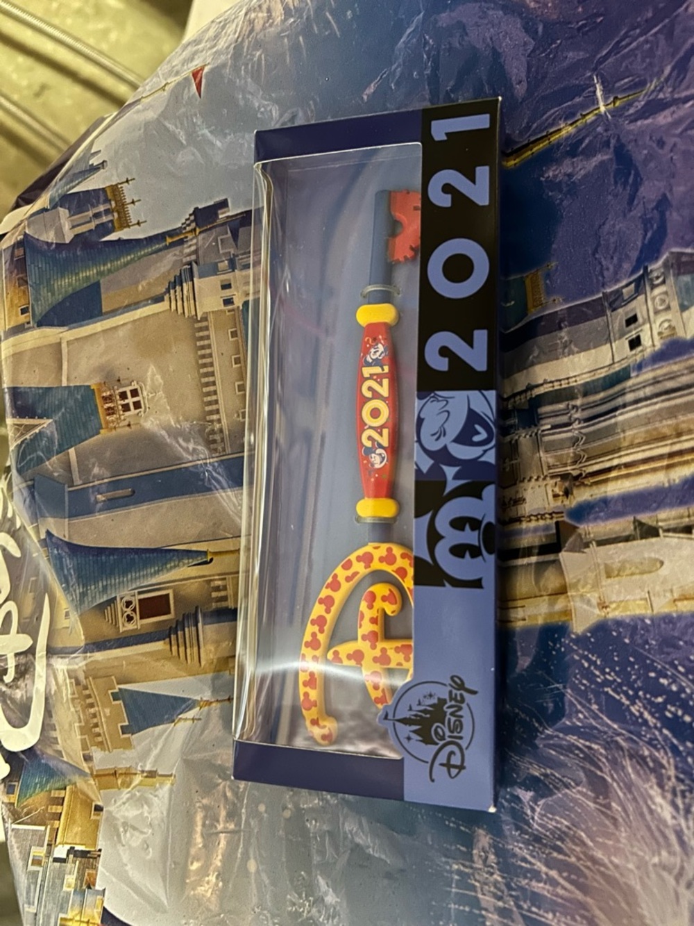 Disney 2021 Collectible Key - Red & Yellow